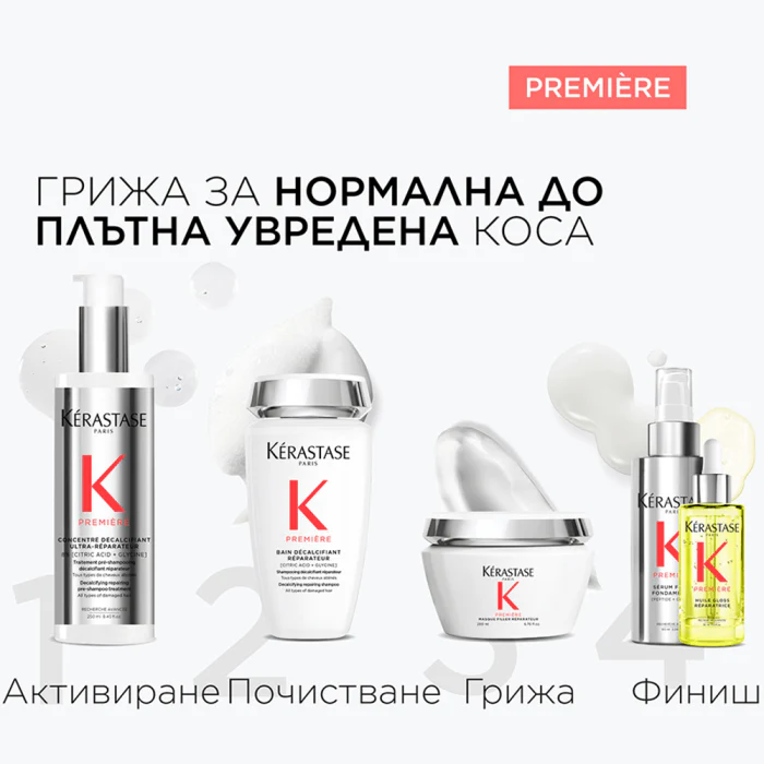 Декалцираща възстановяваща пре-грижа за увредена коса 250 мл - Image 14