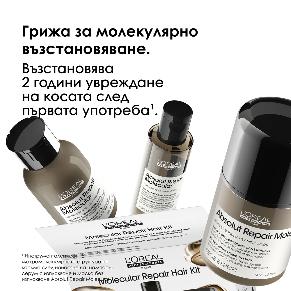 Комплект с 3 продукта в размер за пътуване за увредена коса - Image 2