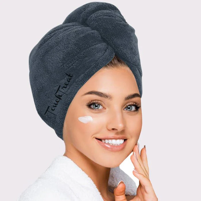 Микрофибърна кърпа за коса Gray - Image 2