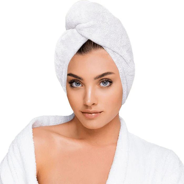 Микрофибърна кърпа за коса White