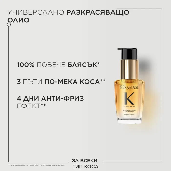 Олио за всеки тип коса в размер за пътуване 30 мл - Image 3