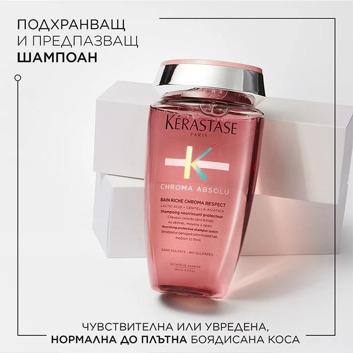 Подхранващ шампоан за боядисана плътна коса 250 мл - Image 3