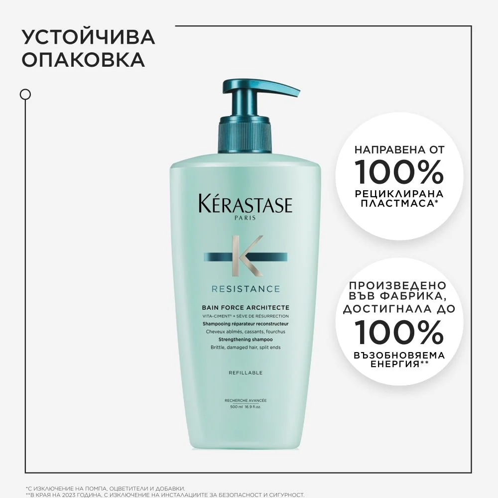 Реконструиращ шампоан за слаба и безжизнена коса 500 мл - Image 4